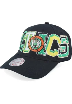 Boné Snapback Mitchell & Ness Black Celtics Hyper Type Pro