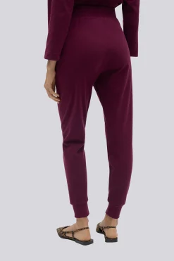 Calça Jogger Texturizada Bordô Ysabel Mora