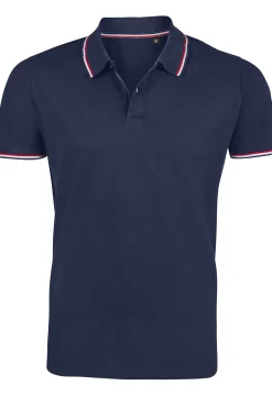 Camisa Pólo De Listras Com Contraste Feminino Prestige