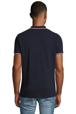 Camisa Pólo De Listras Com Contraste Feminino Prestige