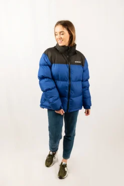 Casaco Après-ski Acolchoado Ecoon Lisboa Short Azul/preto