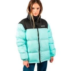 Casaco Après-ski Acolchoado Ecoon Lisboa Short Turquesa/preto