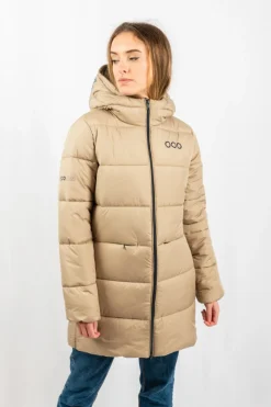 Casaco Après-ski Acolchoado Ecoon Paris Long Bege