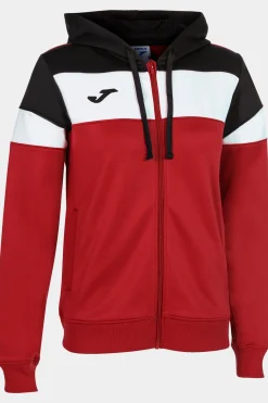 Casaco Com Capuz Joma Crew IV Vermelho Preto Branco
