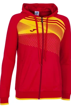 Casaco Com Capuz Joma Supernova II Vermelho Amarelo