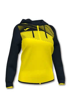 Casaco Com Capuz Joma Supernova II Amarelo Preto