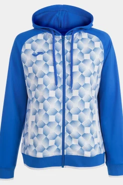 Casaco Com Capuz Joma Supernova III Azul Royal Branco