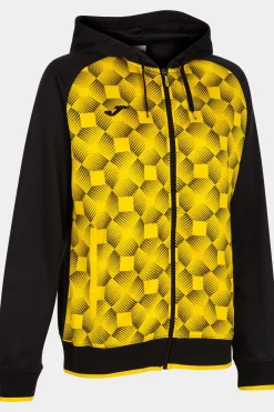 Casaco Com Capuz Joma Supernova III Preto Amarelo
