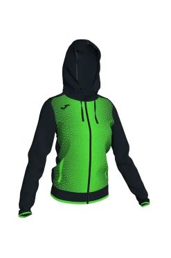 Casaco Com Capuz Joma Supernova Preto Verde Fluorescente
