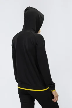 Casaco Com Capuz Joma Supernova Preto Amarelo