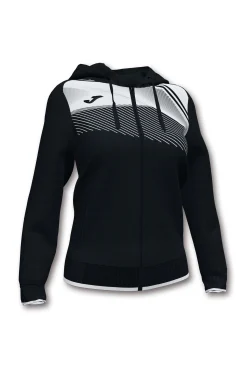 Casaco Com Capuz Joma Supernova II Preto Branco
