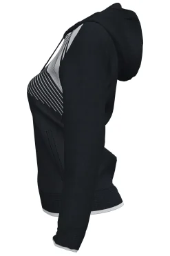 Casaco Com Capuz Joma Supernova II Preto Branco