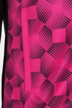 Casaco Com Capuz Joma Supernova III Preto Rosa Fluorescente