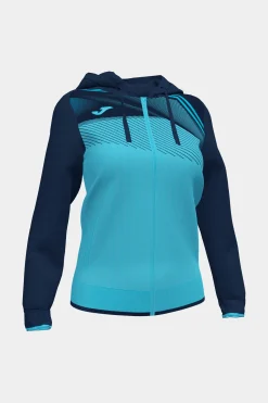 Casaco Com Capuz Joma Supernova II Azul-turquesa Fluorescente Azul Marinho