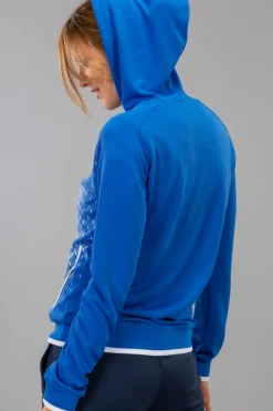 Casaco Com Capuz Joma Supernova Azul Royal Branco
