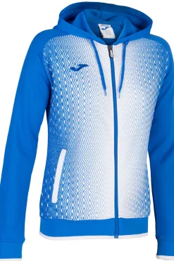 Casaco Com Capuz Joma Supernova Azul Royal Branco