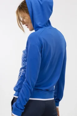 Casaco Com Capuz Joma Supernova Azul Royal Branco