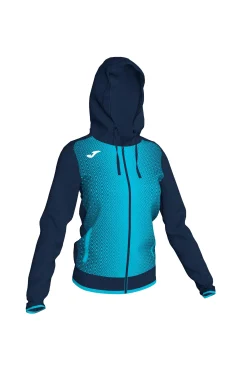 Casaco Com Capuz Joma Supernova Azul Marinho Azul-turquesa Fluorescente
