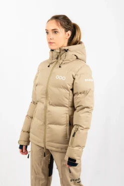 Casaco De Esqui Isolado Acolchoado Ecoon Ecothermo Bege