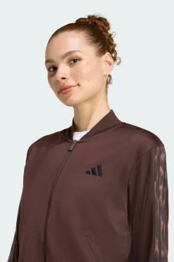 Fato De Treino Com 3 Riscas Padrão Leopardo adidas