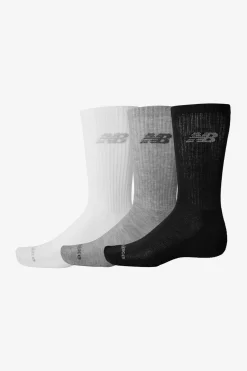 Meias New Balance Performance Basic Crew Cinza (3 Pares)