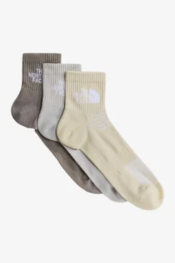 Meias The North Face Multisport Cush Quarter Bege Topo (3 Pares)