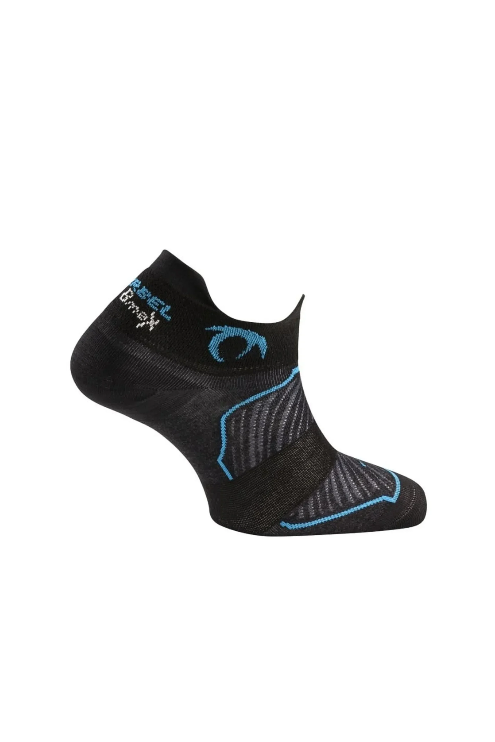 Meias Tiny W Para Mulher Preto/turquesa Lurbel