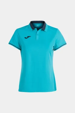 Pólo M/c Joma Championship VI Azul-turquesa Fluorescente Azul Marinho