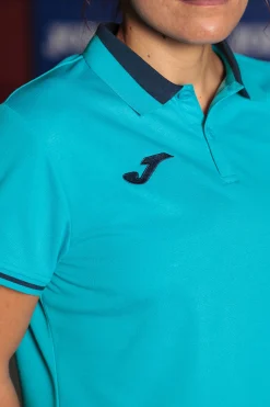 Pólo M/c Joma Championship VI Azul-turquesa Fluorescente Azul Marinho