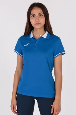 Pólo M/c Joma Championship VI Azul Royal Branco