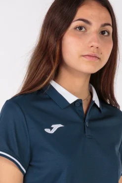Pólo M/c Joma Championship VI Azul Marinho Branco