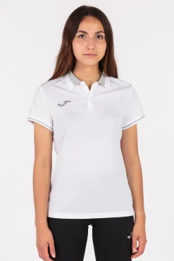Pólo M/c Joma Championship VI Branco Cinzento