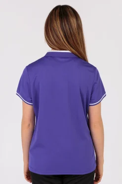 Pólo M/c Joma Championship VI Roxo Branco