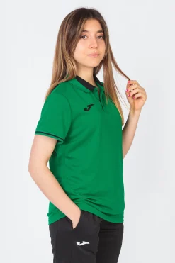Pólo M/c Joma Championship VI Verde Preto