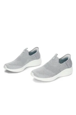 Skechers Women's Walking Shoes Ultra Flex 3.0 Slip-ins. Cinzento