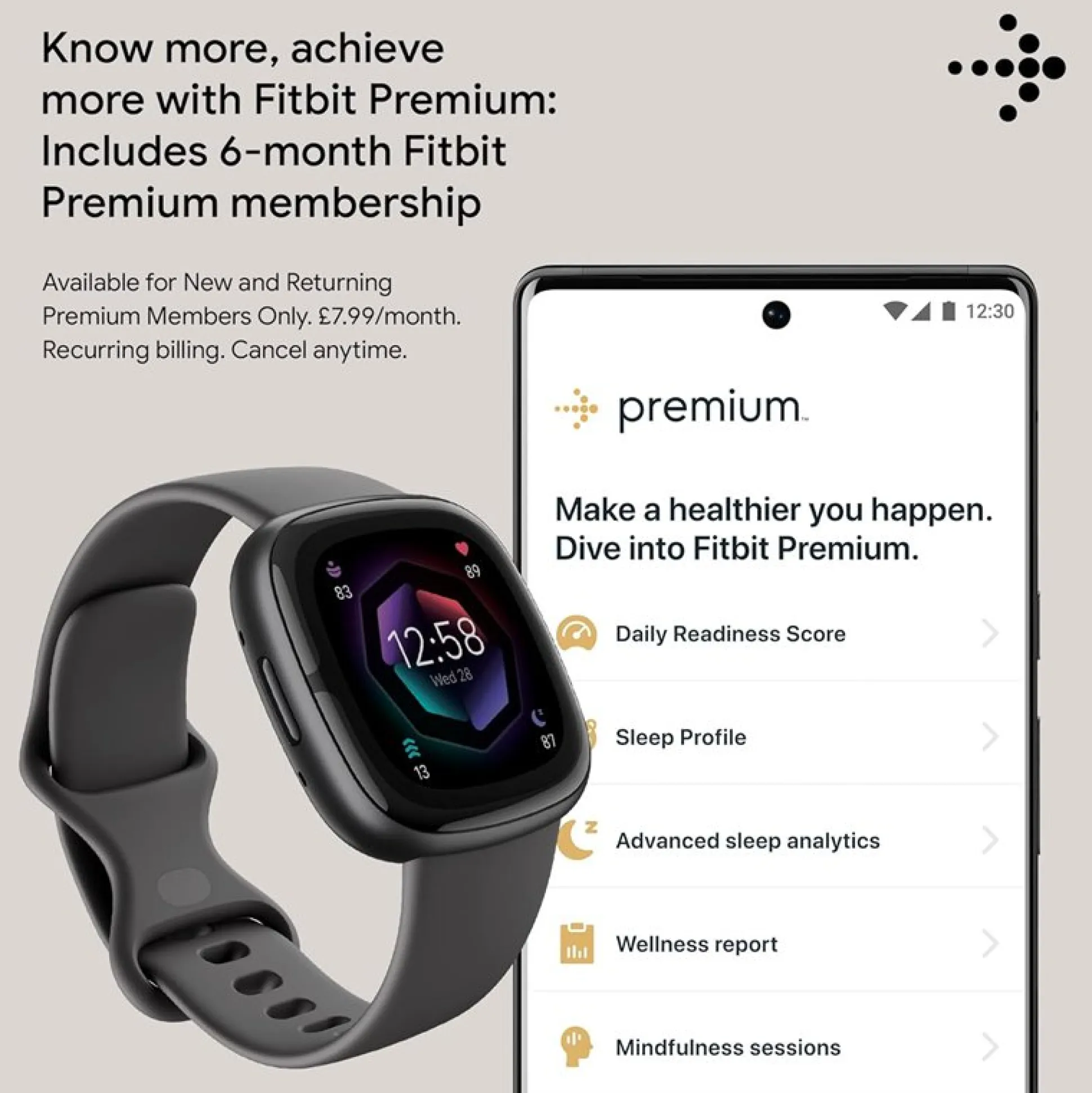 Smartwatch Fitbit Sense 2