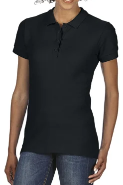 Softstyle Womens/ladies Short Sleeve Double Pique Polo Shirt Gildan
