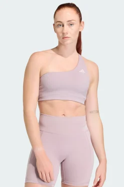 Sutiã Canelado De Sustentação Ligeira Com Um Ombro Optime Workout adidas