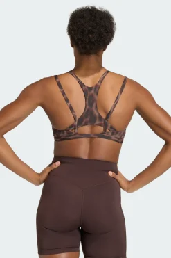 Sutiã De Sustentação Ligeira Optime Leopard Strappy adidas