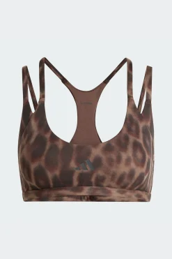 Sutiã De Sustentação Ligeira Optime Leopard Strappy adidas