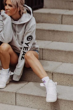 Sweatshirt Com Capuz Yeaz Cushy Cinza