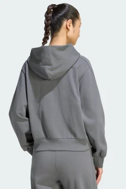 Sweatshirt Com Fecho Total E Capuz adidas Kit Pequeno Logo adidas