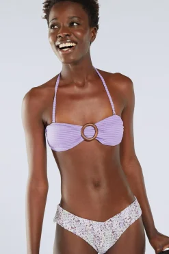 Top Biquíni Bandeau Silver