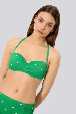 Top De Bikini Bandeau Ysabel Mora Lunares