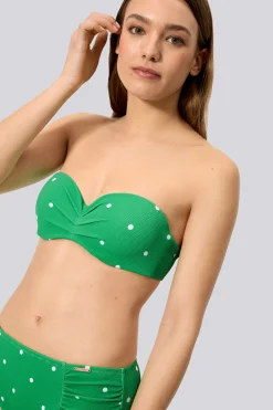 Top De Bikini Bandeau Ysabel Mora Lunares
