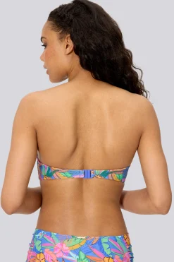 Top De Biquíni Bandeau Estampado Ysabel Mora