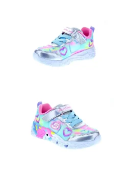 Zapatillas Skechers Unicorn Charmer Luces Plata